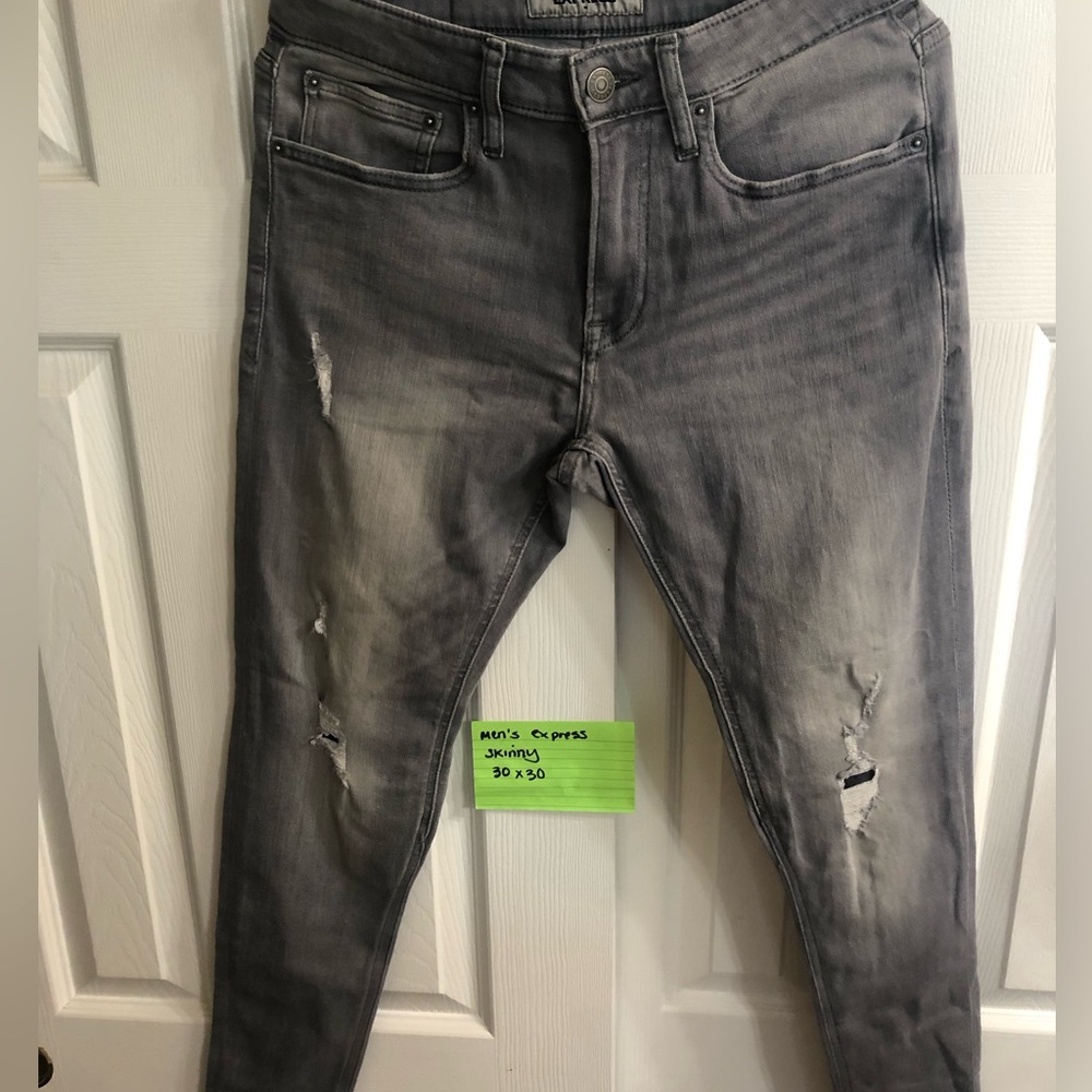 Gray express men’s jeans.